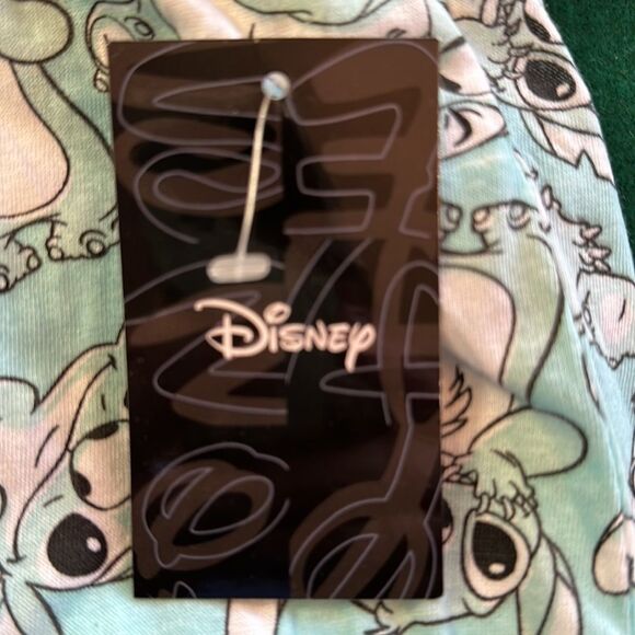 Disney Stitch Blue Lounge Pajama Pants Size Medium Drawstring Waist Sleepwear - Picture 3 of 4